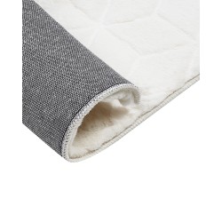 Dywan sztuczne futro królika 80 x 150 cm biały THATTA