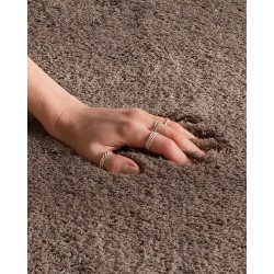 Dywan shaggy 80 x 150 cm brązowy EVREN