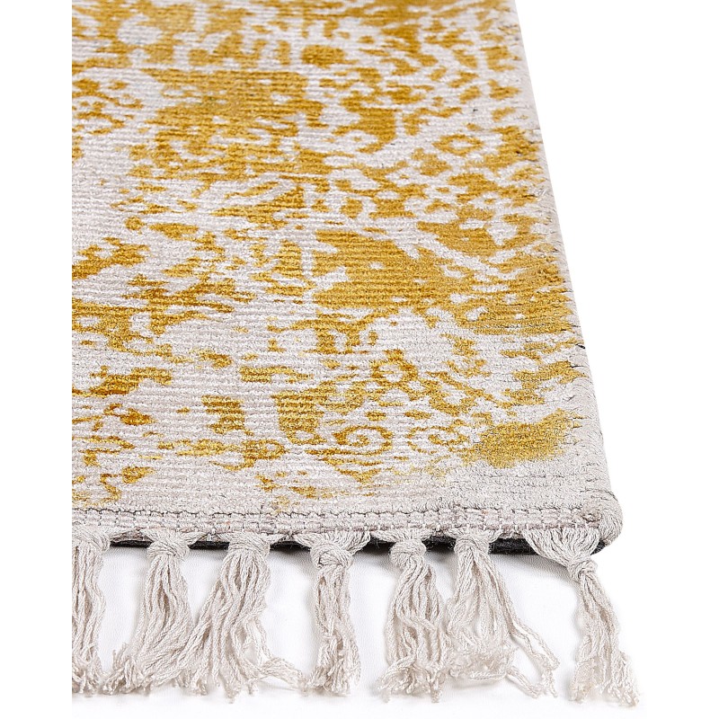 Dywan z wiskozy 160 x 230 cm żółto-beżowy BOYALI