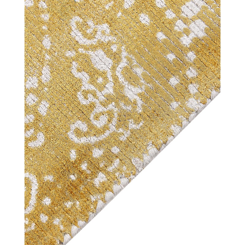 Dywan z wiskozy 160 x 230 cm żółto-beżowy BOYALI