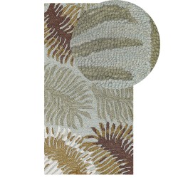 Dywan wełniany z motywem roślinnym 80 x 150 cm VIZE