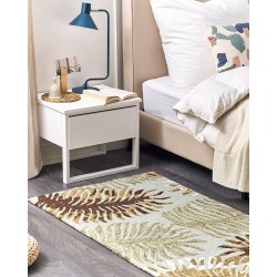 Dywan wełniany z motywem roślinnym 80 x 150 cm VIZE