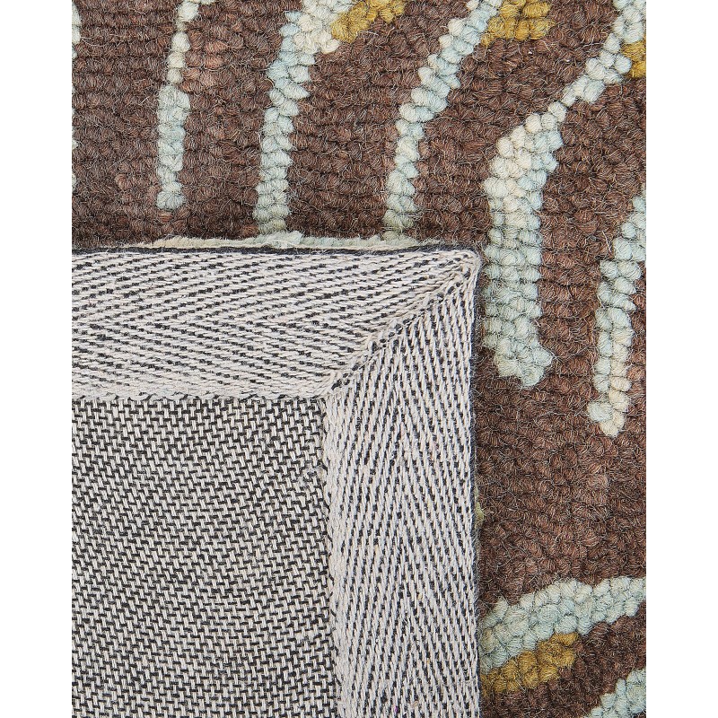 Dywan wełniany z motywem roślinnym 80 x 150 cm VIZE