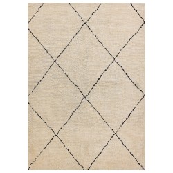 Dywan 160 x 230 cm beżowo-czarny MUTKI