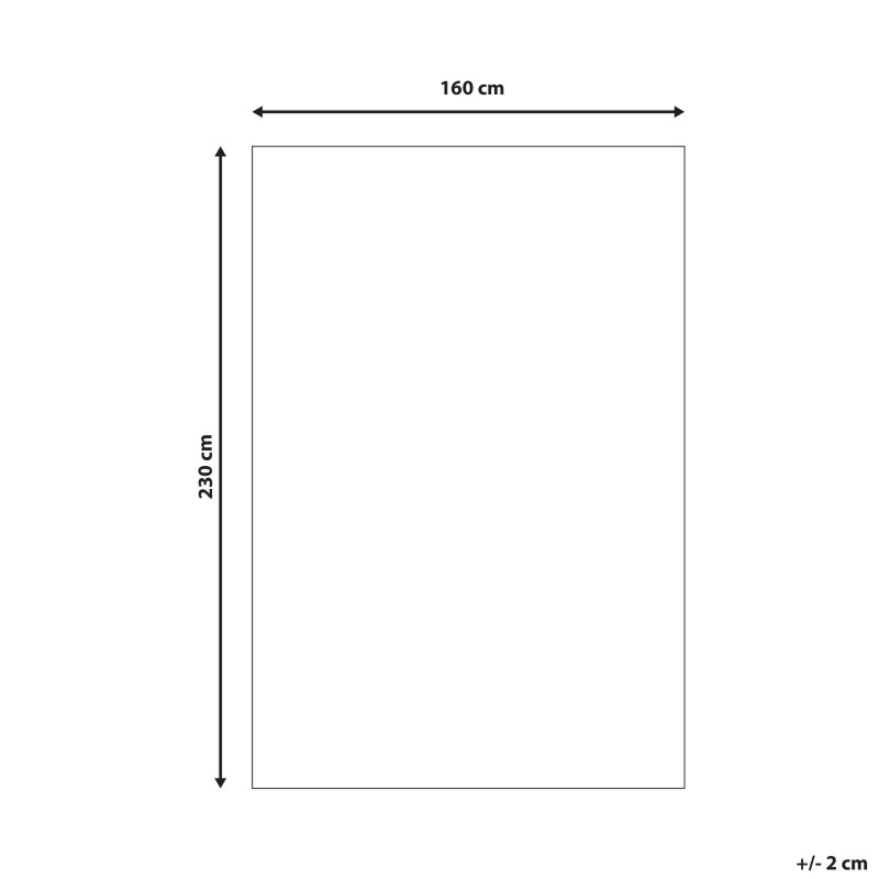 Dywan 160 x 230 cm beżowo-czarny MUTKI