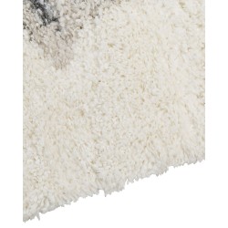 Dywan Shaggy 80 x 150 cm biało-szary MASIS