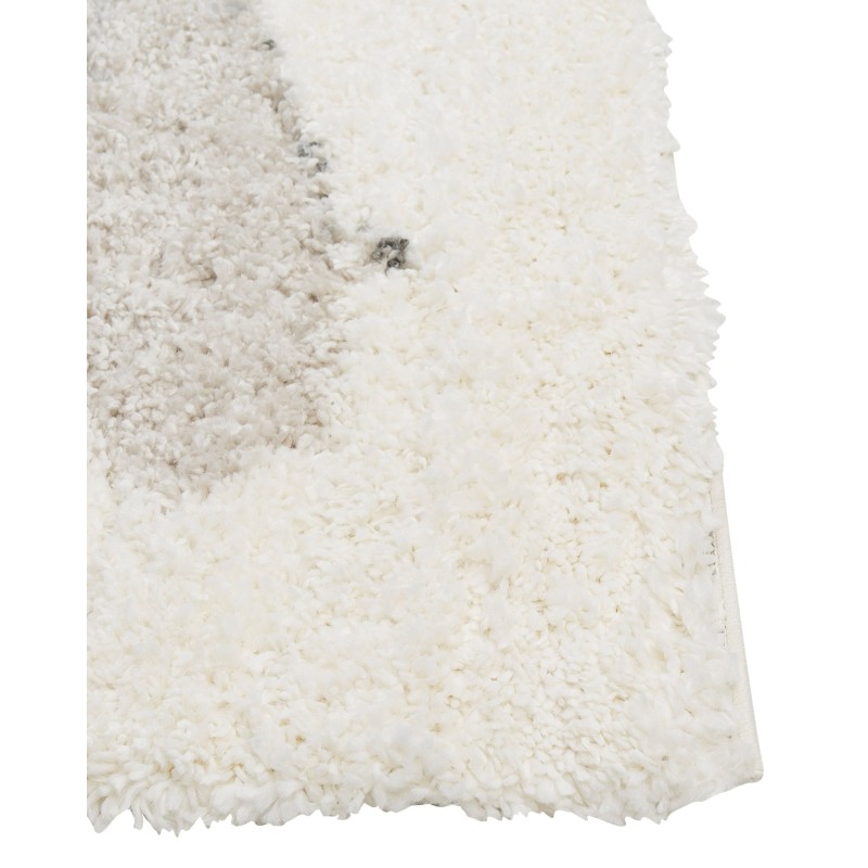 Dywan Shaggy 80 x 150 cm biało-szary MASIS