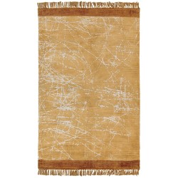 Dywan z wiskozy 160 x 230 cm pomarańczowy HANLI