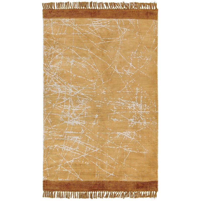 Dywan z wiskozy 160 x 230 cm pomarańczowy HANLI