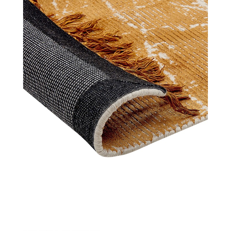 Dywan z wiskozy 160 x 230 cm pomarańczowy HANLI