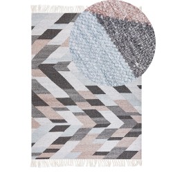 Dywan z juty 140 x 200 cm wielokolorowy NAKKAS