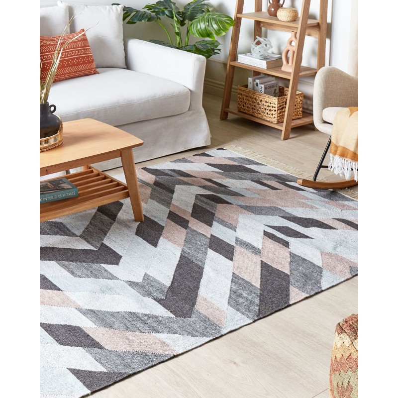 Dywan z juty 140 x 200 cm wielokolorowy NAKKAS