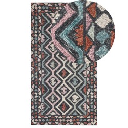 Dywan wełniany 80 x 150 cm wielokolorowy HAYMANA