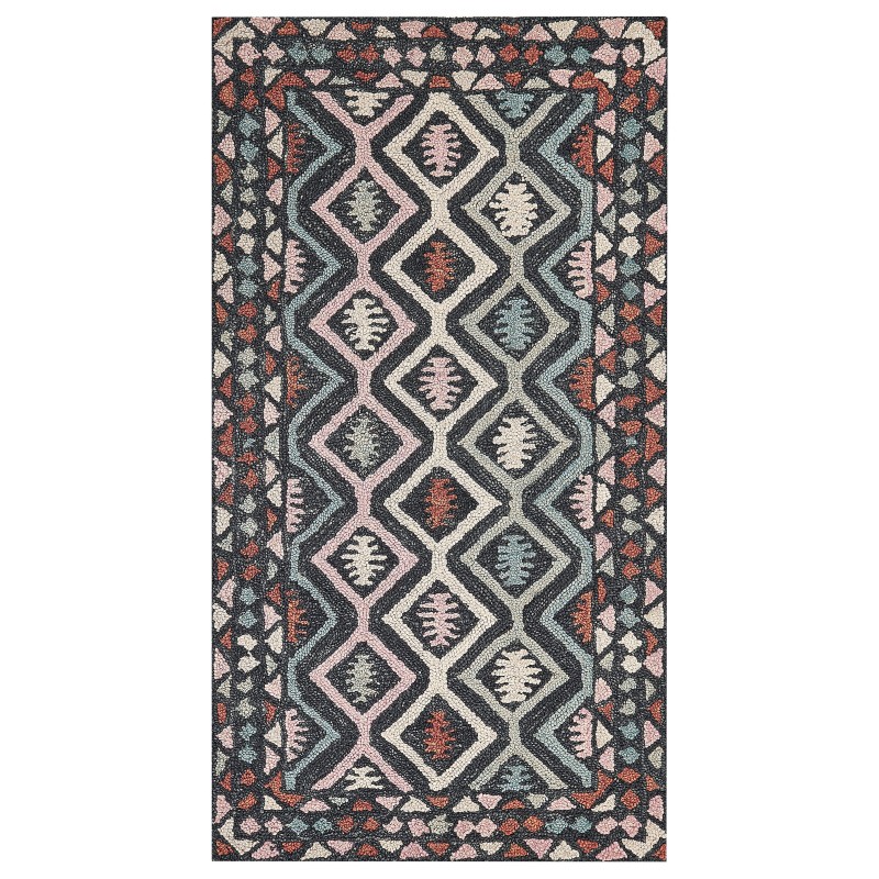 Dywan wełniany 80 x 150 cm wielokolorowy HAYMANA