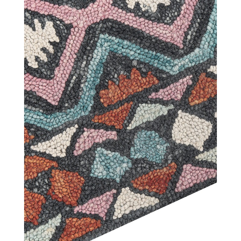 Dywan wełniany 80 x 150 cm wielokolorowy HAYMANA