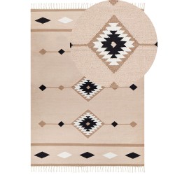 Dywan bawełniany kilim 200 x 300 cm wielokolorowy BERDIK