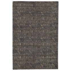 Dywan z wiskozy 140 x 200 cm szaro-złoty ESEL