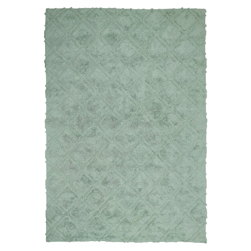 Dywan bawełniany 140 x 200 cm zielony HATAY