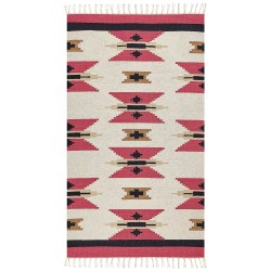 Dywan bawełniany kilim 80 x 150 cm wielokolorowy GARNI