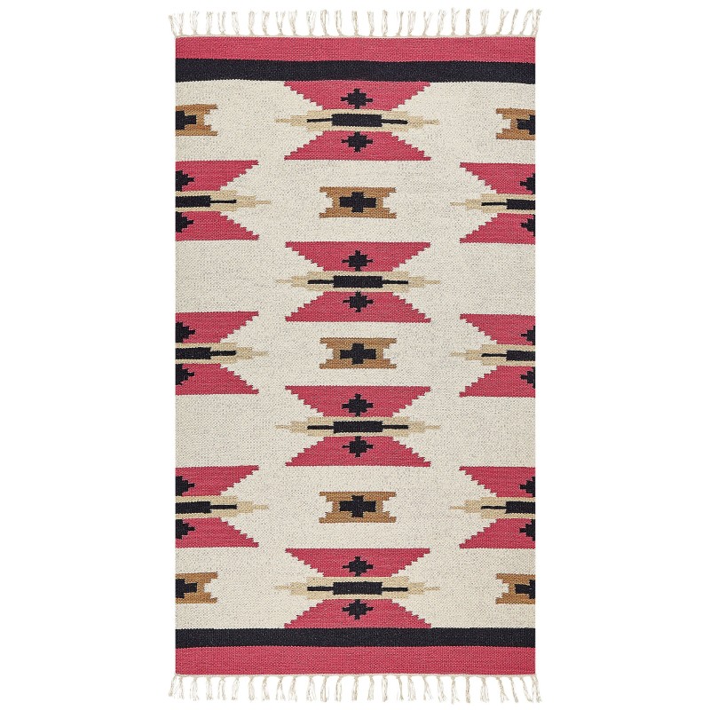 Dywan bawełniany kilim 80 x 150 cm wielokolorowy GARNI