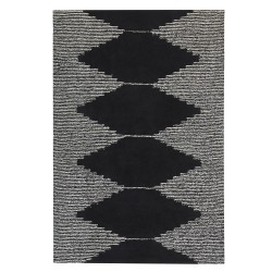 Dywan bawełniany 140 x 200 cm czarno-biały BATHINDA