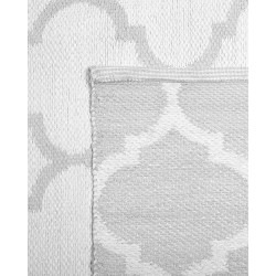 Dywan zewnętrzny dwustronny 160 x 230 cm szary AKSU