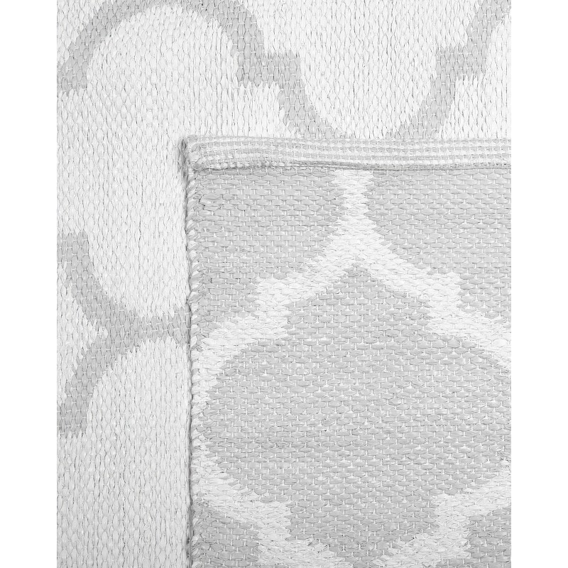 Dywan zewnętrzny dwustronny 160 x 230 cm szary AKSU