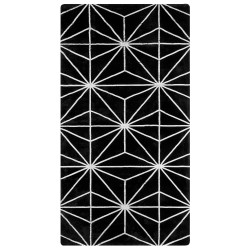 Dywan z wiskozy 80 x 150 cm czarny SIBEL