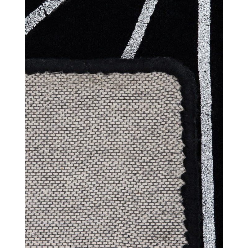 Dywan z wiskozy 80 x 150 cm czarny SIBEL