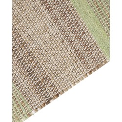 Dywan z juty 80 x 300 cm beżowo-zielony TALPUR