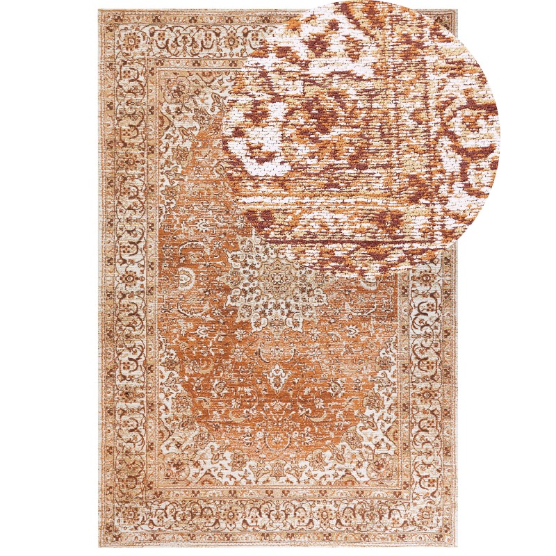 Dywan bawełniany 200 x 300 cm pomarańczowy HAYAT