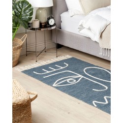 Dywan zewnętrzny 80 x 150 cm niebieski YAVU