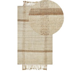 Dywan z juty 80 x 150 cm beżowy YELMEZ