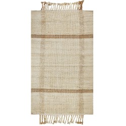 Dywan z juty 80 x 150 cm beżowy YELMEZ