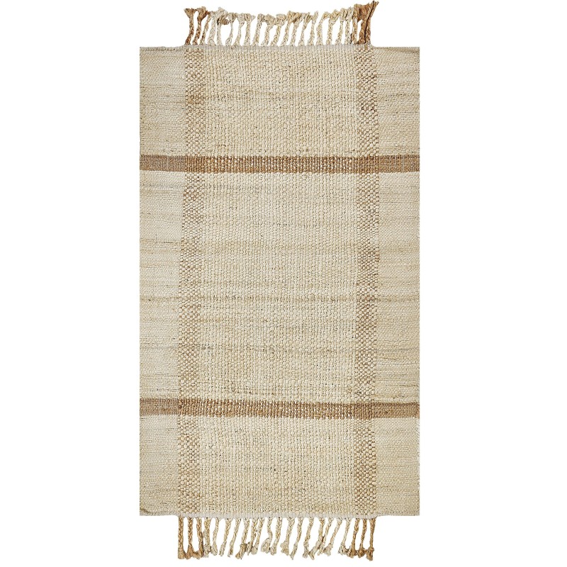 Dywan z juty 80 x 150 cm beżowy YELMEZ