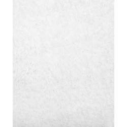 Dywan shaggy okrągły ⌀ 140 cm biały DEMRE