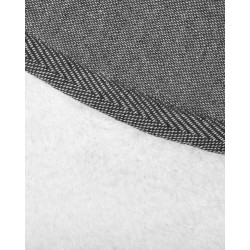 Dywan shaggy okrągły ⌀ 140 cm biały DEMRE