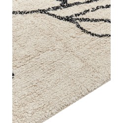 Dywan bawełniany 160 x 230 cm beżowo-czarny SAZLI