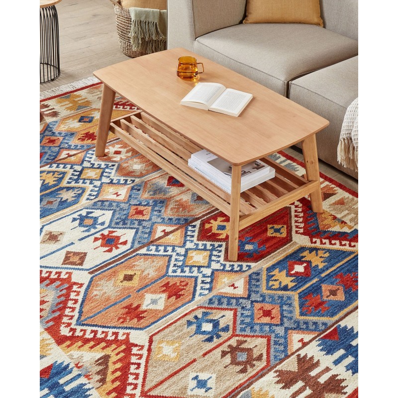 Dywan wełniany kilim 160 x 230 cm wielokolorowy VANASHEN