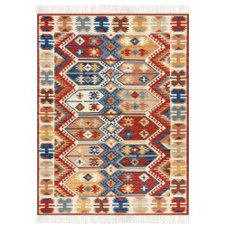 Dywan wełniany kilim 160 x 230 cm wielokolorowy VANASHEN