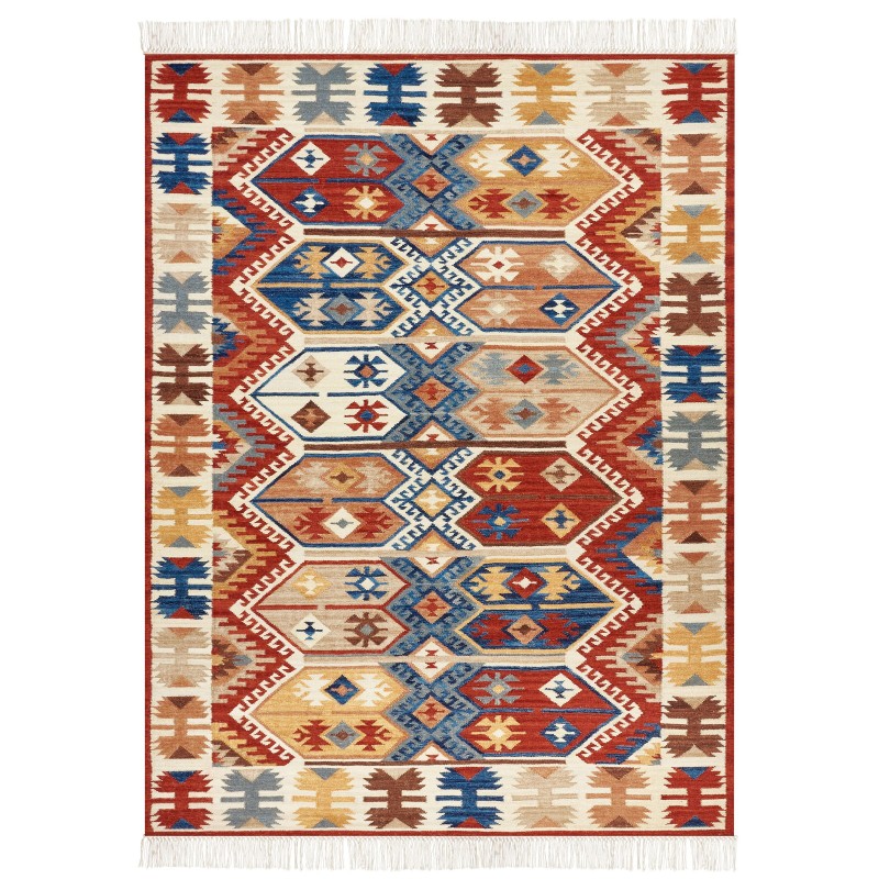 Dywan wełniany kilim 160 x 230 cm wielokolorowy VANASHEN