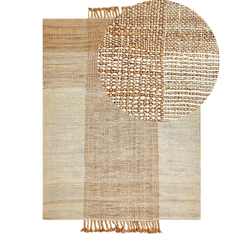 Dywan z juty 140 x 200 cm beżowy HAMZALAR
