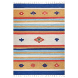 Dywan bawełniany kilim 200 x 300 cm wielokolorowy TARONIK