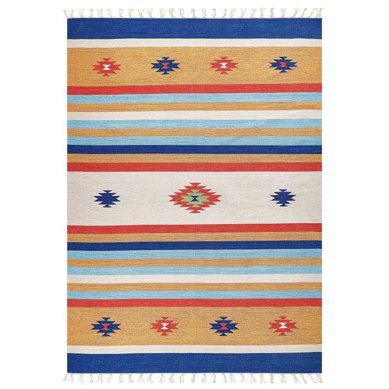Dywan bawełniany kilim 200 x 300 cm wielokolorowy TARONIK