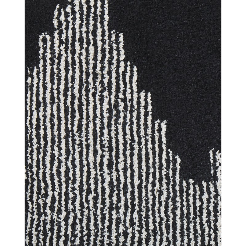 Dywan bawełniany 80 x 150 cm czarno-biały BATHINDA