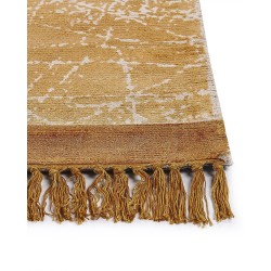 Dywan z wiskozy 140 x 200 cm pomarańczowy HANLI