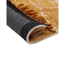 Dywan z wiskozy 140 x 200 cm pomarańczowy HANLI