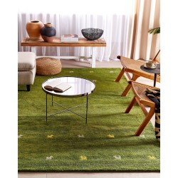 Dywan wełniany gabbeh 200 x 300 cm zielony YULAFI