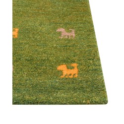 Dywan wełniany gabbeh 200 x 300 cm zielony YULAFI