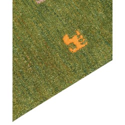 Dywan wełniany gabbeh 200 x 300 cm zielony YULAFI